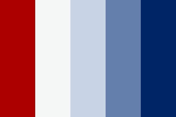 the colors of red, white, and blue are shown in this image with no background