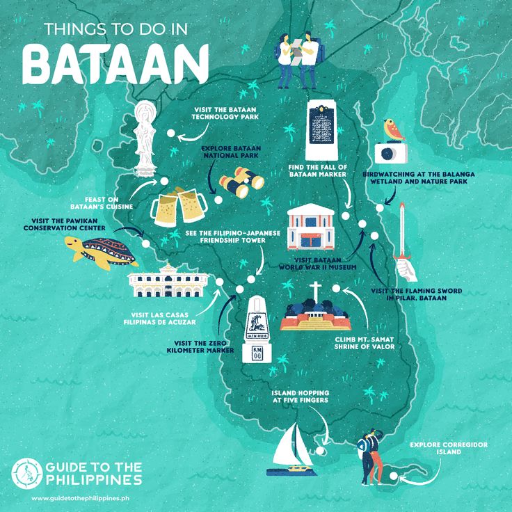 Bataan Map | Things to Do | Bataan, Philippines travel, Philippines ...