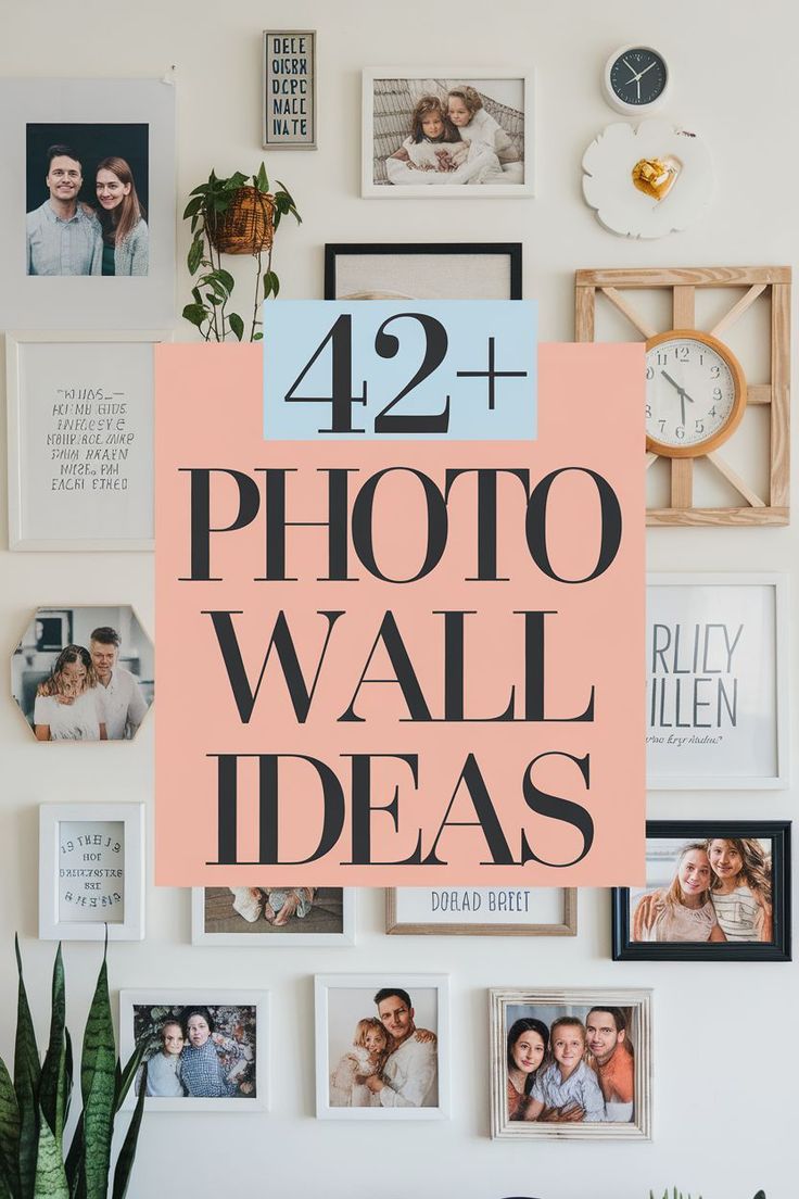 Perfect Photo Gallery Wall Layouts for Any Room 11x14 Gallery Wall Layout, Vertical Picture Wall Ideas, Diy Photo Wall Decor, Gallery Wall Layouts, Photo Gallery Wall Layout, Photo Wall Ideas, Displaying Family Pictures, Family Photo Gallery Wall, Gallery Wall Template