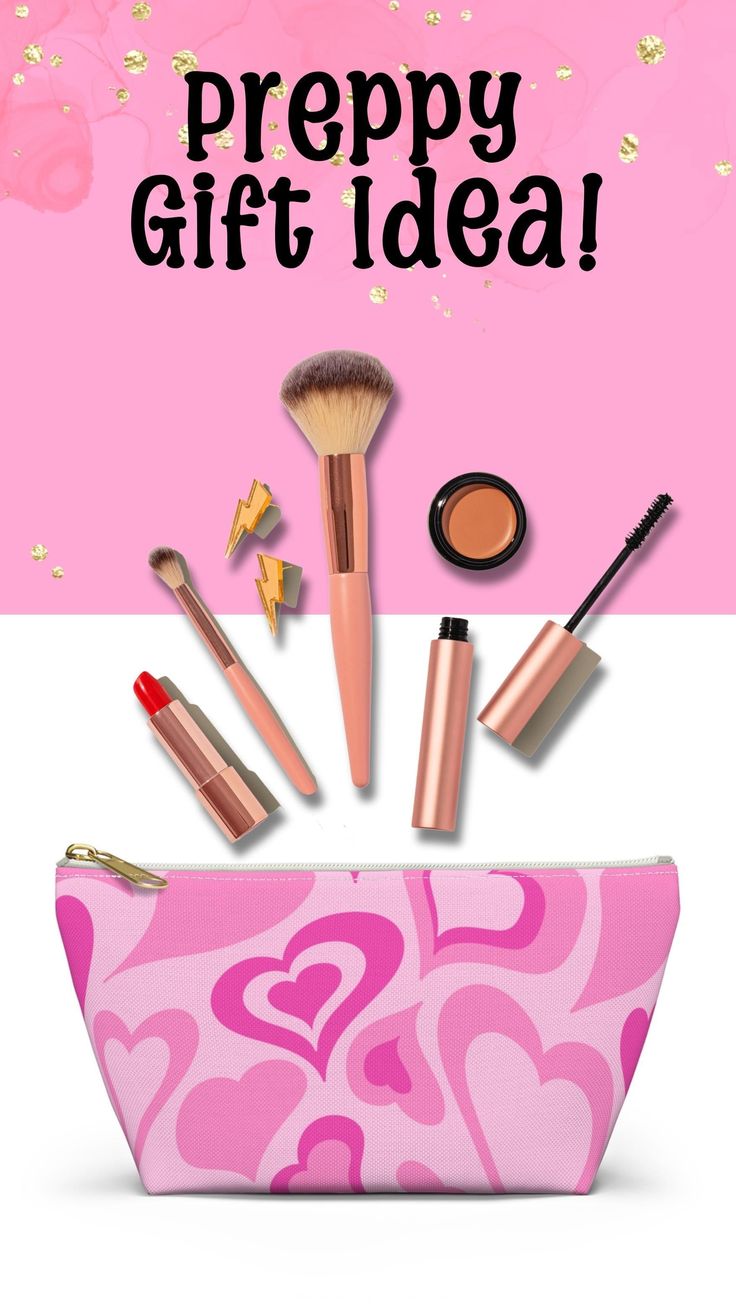 👉Show off your aesthetic style with this super cute makeup bag! 🤩 This little cutie combines style and functionality in one fabulous package and it's the perfect accessory for all your makeup essentials. Your cool new sidekick is ready to use as a 💅makeup bag, but can also be used as a ✏ pencil case, accessory pouch or for pretty much anything! It's the perfect accessory for all aesthetic girls. 💋XOXO Preppy Bachelorette Party, Aesthetic Makeup Bag, Makeup Bag Aesthetic, Diy Back To School Supplies, Christmas Gifts For Teens, Preppy Makeup Bag, Aesthetic Notebooks, Preppy Birthday