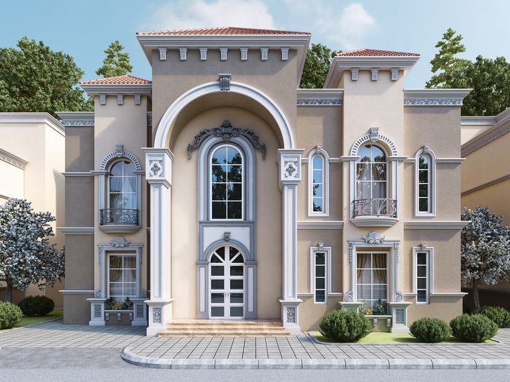 this is an artist's rendering of a large house