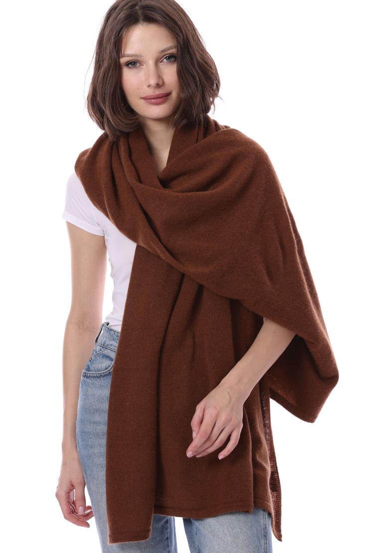 Cashmere Blankie Wrap- Syrup Versatile Scarves For Fall Layering, Chic Winter Scarves, One Size, Chic Winter Scarves One Size, Versatile Shawl For Fall Layering, Versatile Scarves For Fall, Oversized Winter Scarves, Shawl For Layering, Winter Wraps For Layering, Cozy One-size Shawl Scarf