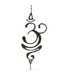 an omen symbol is shown in black ink