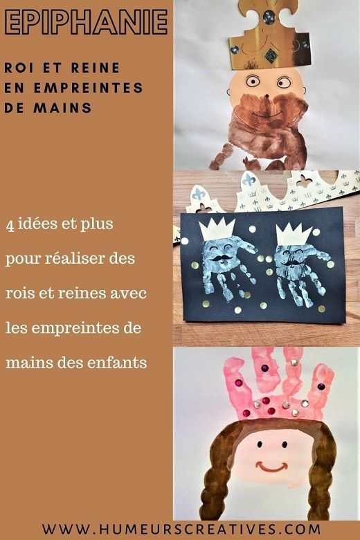 an advertisement with three pictures of children's handprints and the words ephane