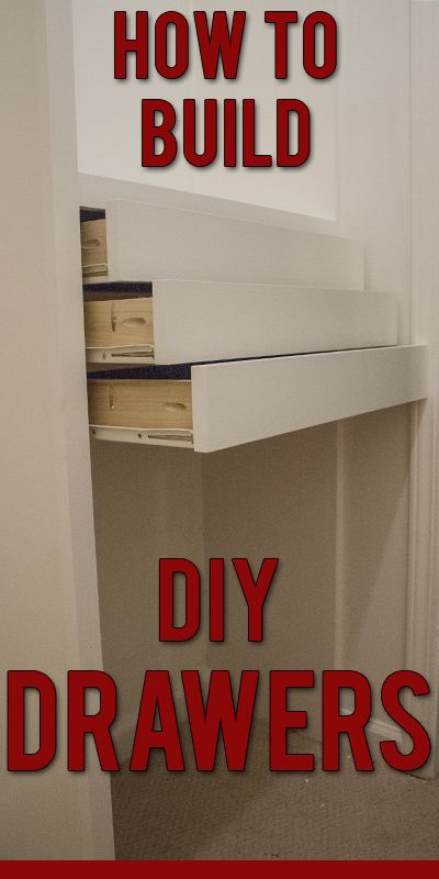 an image of how to build a diy drawer for your home or office space