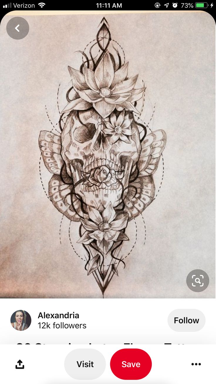 an image of a skull with flowers on it's head and the words beware