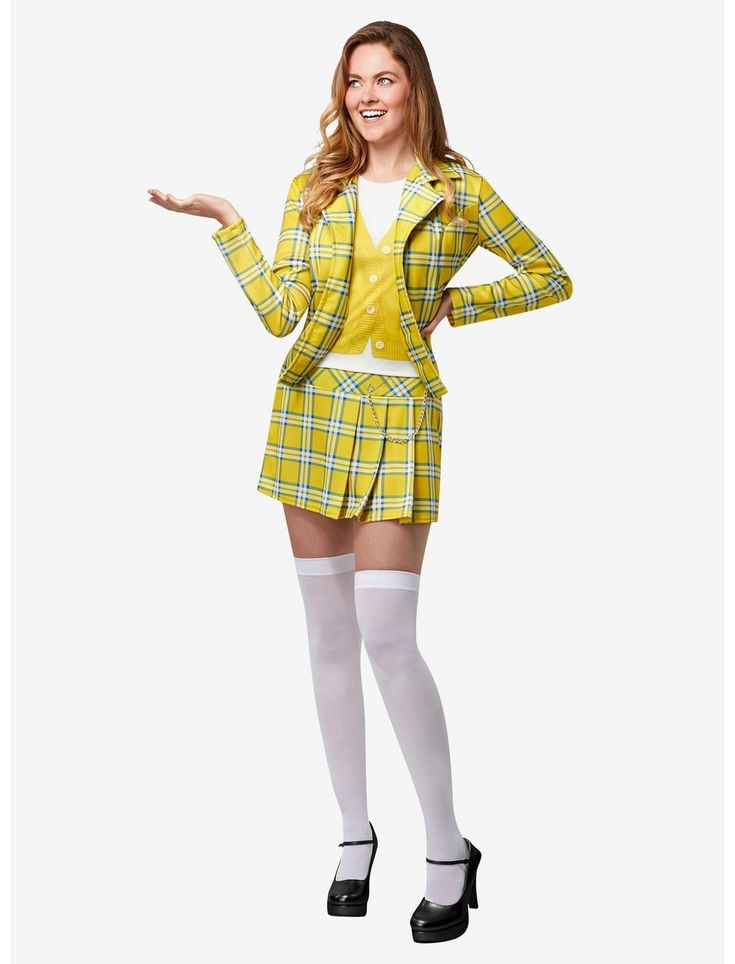 Cher Costume, Clueless Cher, Classic Movie Characters, Cher Horowitz, Hollywood Costume, Circle Of Friends, Valley Girls, Movie Character, Thigh High Stockings