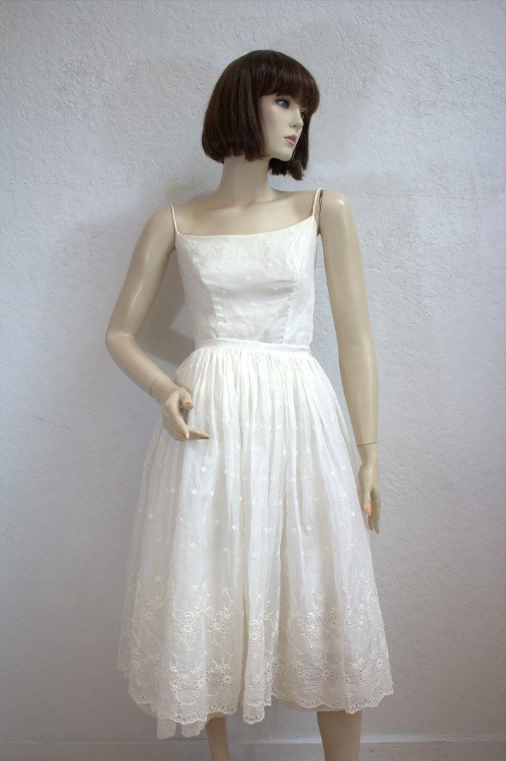 1950's "Lanz" White Organza Top and Skirt / 2 Piece / 32" Bust / 24" Waist by MTvintageclothing on Etsy Organza Top And Skirt, White Organza Top, 2 Piece Skirt And Top, 2 Piece Set Skirt, Outfit For Summer, 2 Piece Skirt, Cotton Camisole, Organza Top, Hoop Skirt