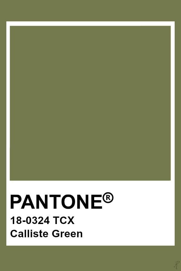 pantone's green color is shown in this image