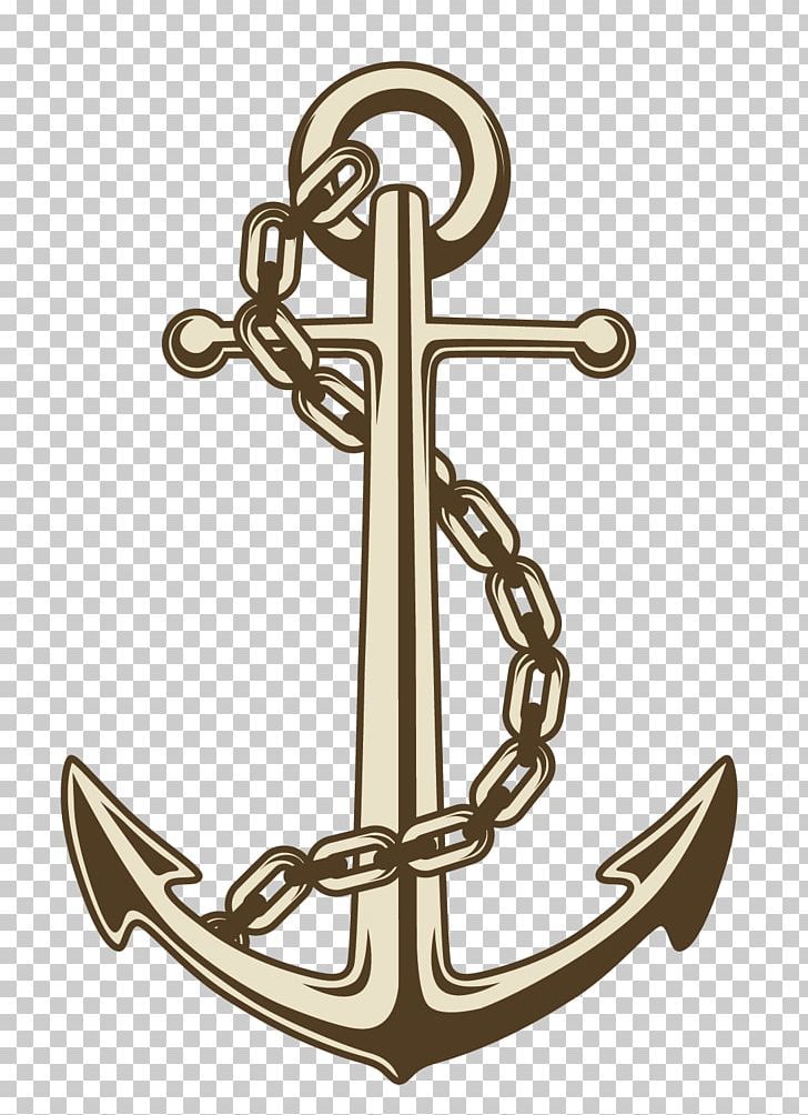 an anchor with chains on it