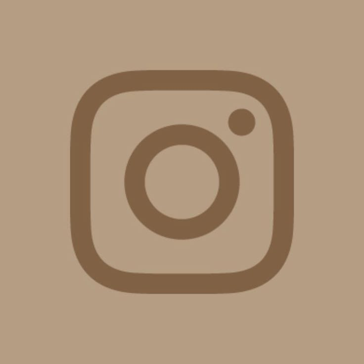 the instagram logo is shown on a brown background