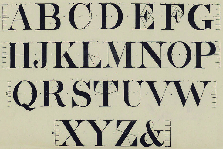 an old fashioned type of alphabet with numbers and letters on it's sides, all in black ink