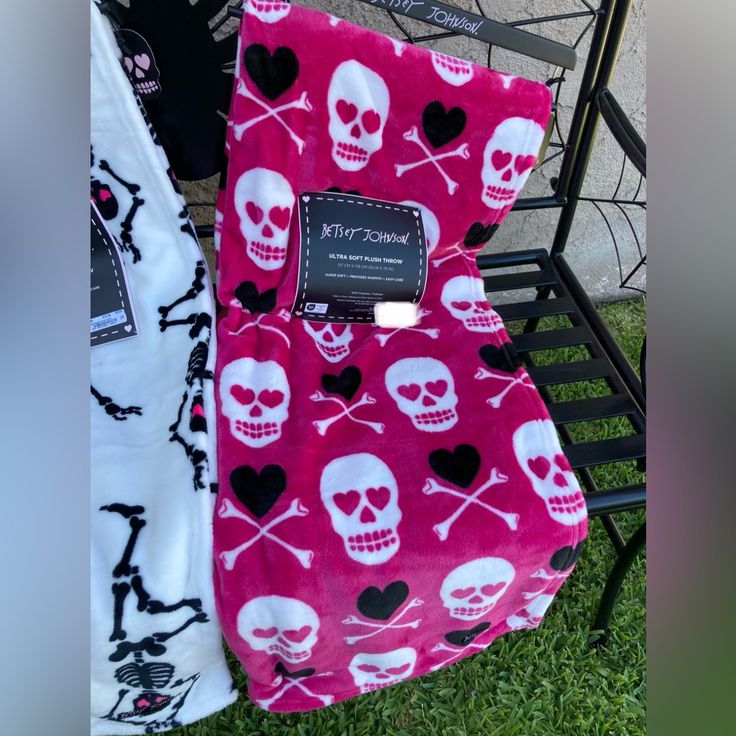 Brand New With Tags Pink Skull Betsey Johnson Halloween Blanket. Measures 50 X 70 And Is Made Of Polyester. Cancellations Are Not Accepted, All Sales Are Final. No Holds. This Listing Is Only For The Pink One Halloween Blanket Ghost Pillow Ghost Blanket Juicy Couture Bag Betsey Johnson Bedding, Blanket Ghost, Ghost Blanket, Ghost Pillow, Halloween Blanket, Pink Skull, Juicy Couture Bags, Pink Halloween, First Halloween