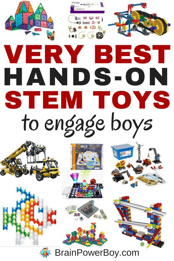 These are the very best hands-on STEM toys to engage boys. All of the over 20 toys chosen provide exceptional play value and engaging STEM learning. These make great gifts for boys. Click image to see the list. Adventure Parks, Steam Toys, Building Toys For Kids, Activities For Boys, Stem Learning, Boredom Busters, Fun Toys, Stem Projects, Brain Power