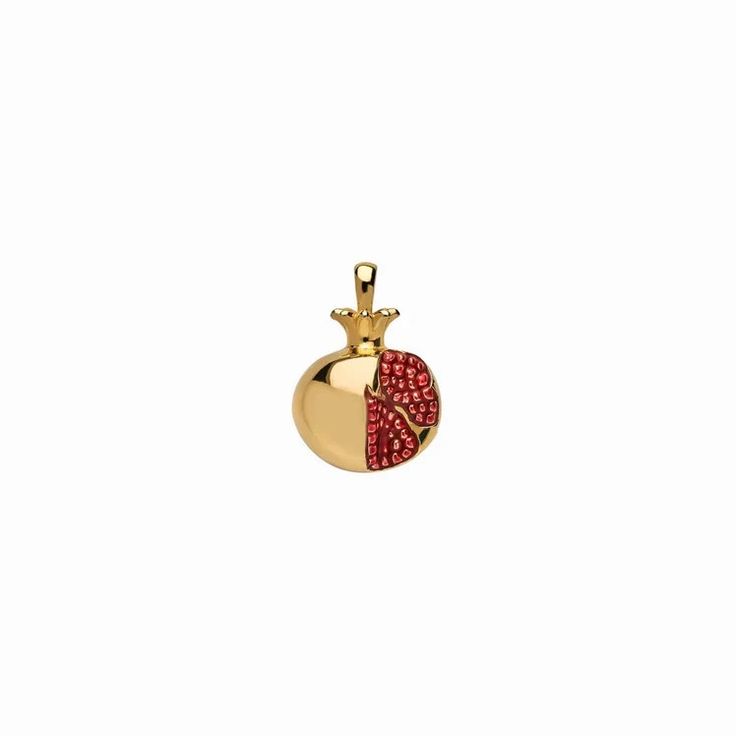 Pomegranate Amulet | Awe Inspired Ancient Greek Symbols, Pomegranate Necklace, Goddess Bracelet, Greek Symbol, Forever Gifts, Goddess Necklace, Life Symbol, Gifts For Your Girlfriend, Enamel Charms