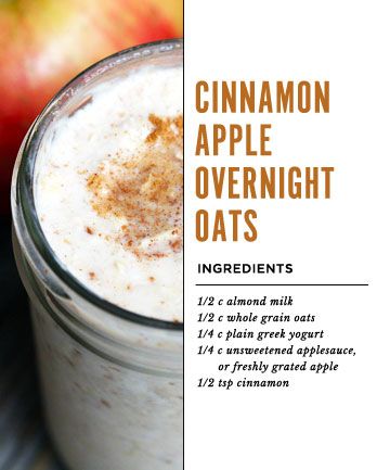 an image of cinnamon apple overnight oats recipe