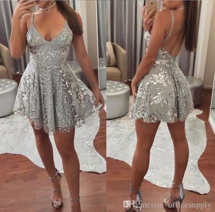 Silver Homecoming Dresses, Backless Homecoming Dresses, Short Graduation Dresses, Mini Prom Dresses, Formal Ball Gown, Cheap Homecoming Dresses, Tulle Homecoming Dress, Graduation Dresses, Short Homecoming Dress