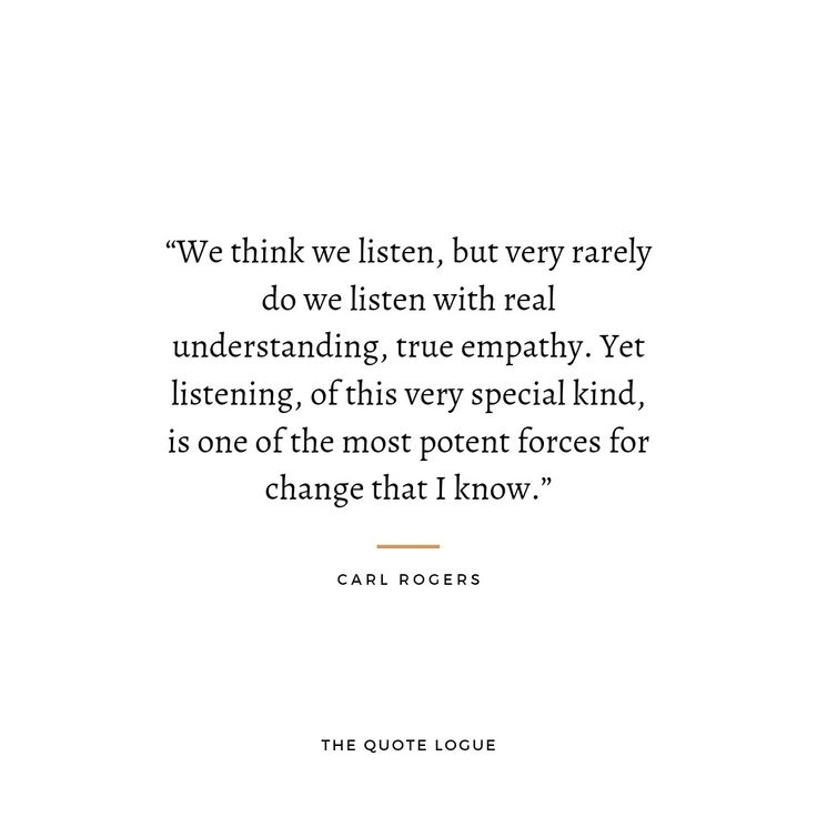 a quote from carl rogers about listening to someone