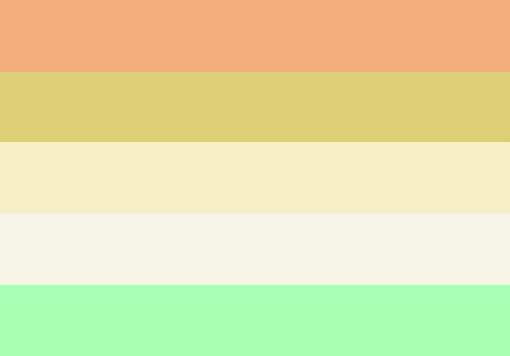 an image of different colors in the same color scheme as well as white, yellow, green, and pink