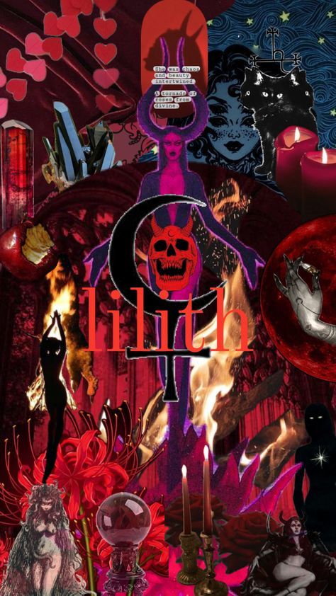 a collage of images with candles, skulls and other things in the background that appear to have been altered