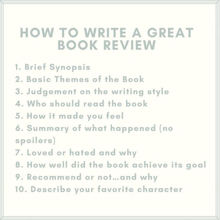 the book review for how to write a great book