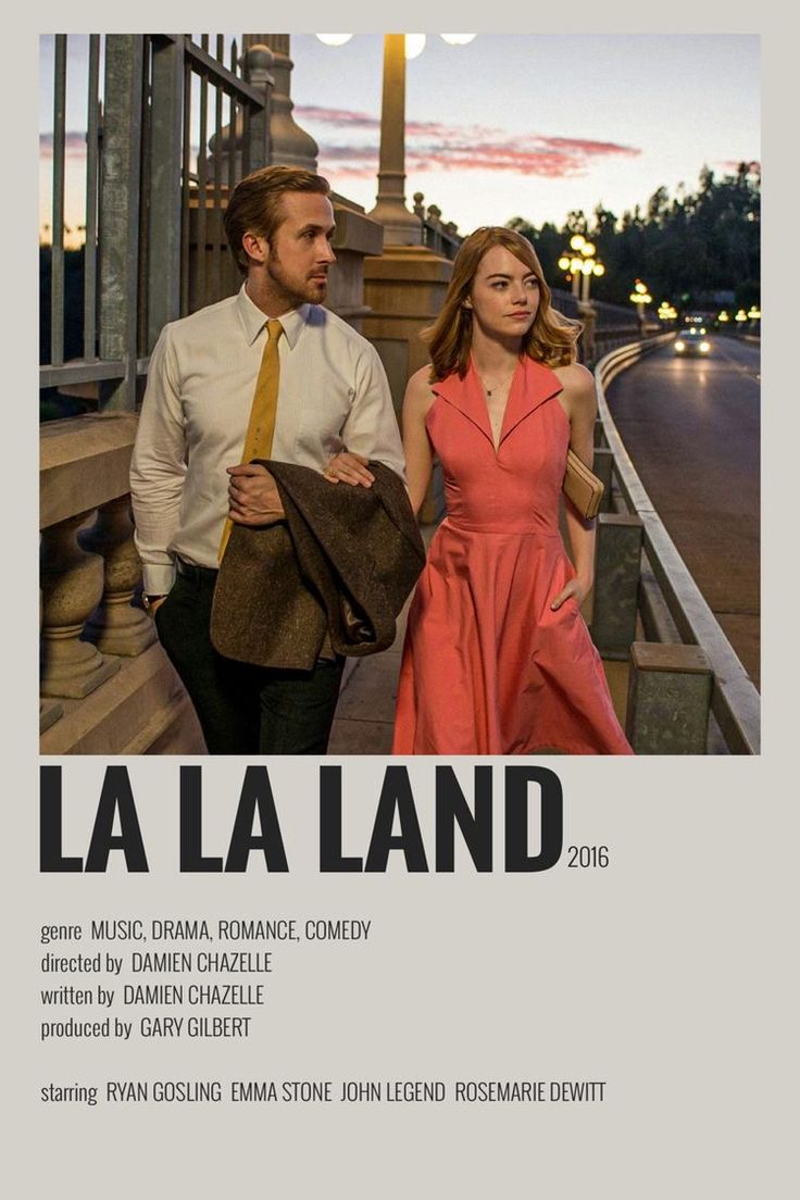 the movie la la land is shown in french and english