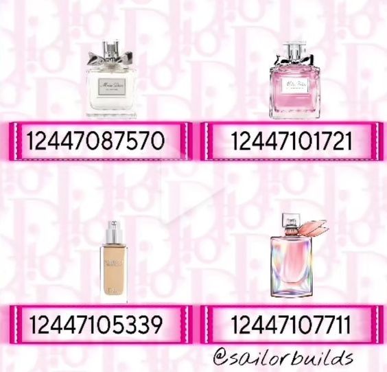 the price of different perfumes is shown