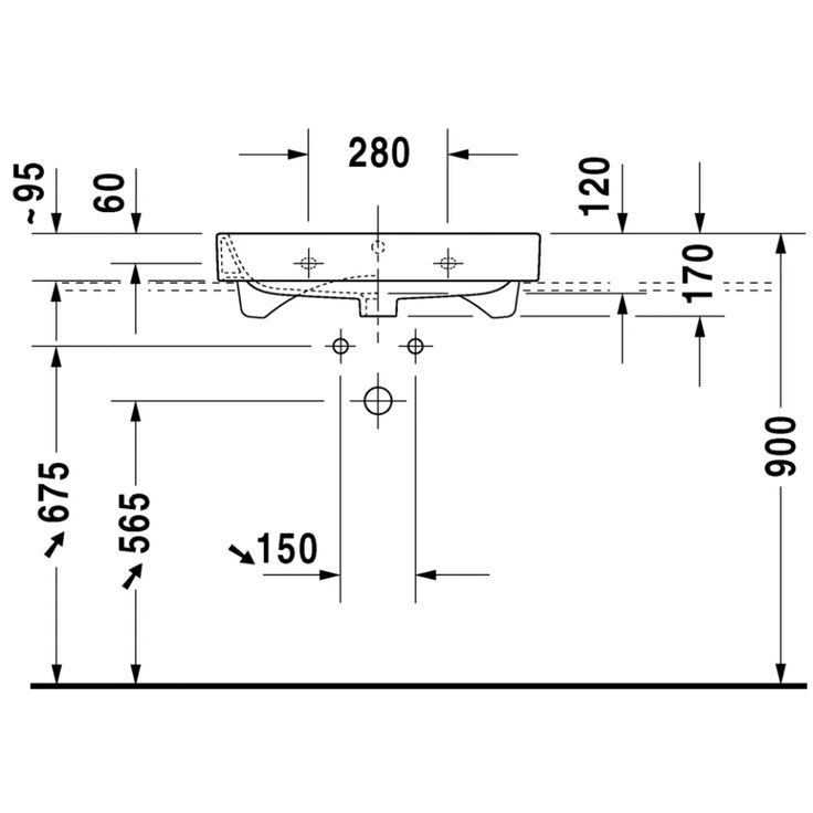 Embrace the modern life with your bathroom set-up and use the durable Duravit 23186500251 ceramic bathroom sink.Who do you think is the mastermind for this masterpiece?It's no other than Sieger Design, one of Duravit's trusted collaborator in creating world-class ceramic fixtures. With corners that are elegantly curved, the Happy D.2 collection of bathroom furniture has a chic and feminine touch, the kind you want for your bathroom's wholesome overall look. With most of their products that are versatile, their washbasins can be configured in a lot of choices; they can be matched with a vanity unit or a metal console and they can be mounted with a design siphon.The Duravit 23186500251 bathroom sink comes with an overflow and a tap platform. This sink measures 650 x 505 mm. It has a WonderGl Single Basin Sink, Wall Mount Sink, Bathroom Drain, Metal Console, Happy D, Wall Mounted Bathroom Sink, Bathroom Color, Single Basin, White Sink