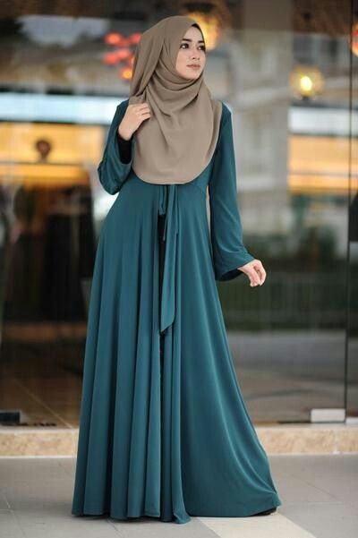 Habits Musulmans, Hijab Gown, Abaya Design, Estilo Hijab, Muslim Dresses, Hijab Trends, Muslimah Dress, 파티 드레스, Grunge Dress