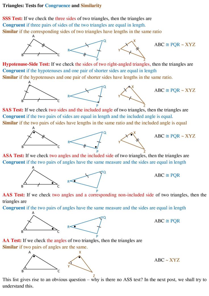 the triangles are similar to each other