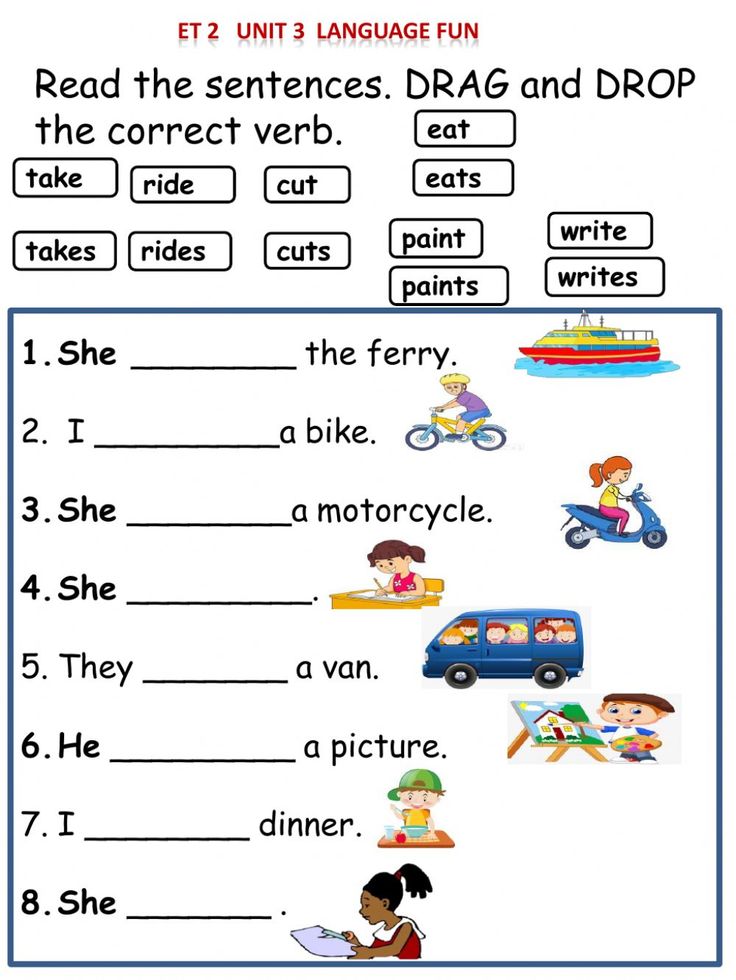 a worksheet with words and pictures on it