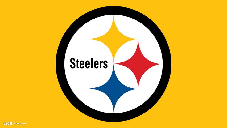 the pittsburgh football team logo on a yellow background