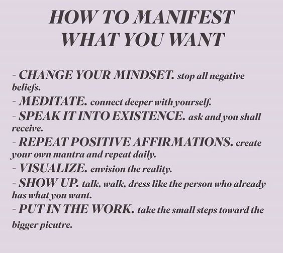 a poster with the words how to mahest what you want and other things