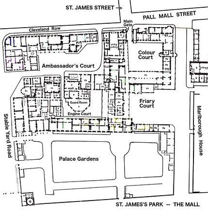 an old map shows the location of st james's street and its surrounding streets