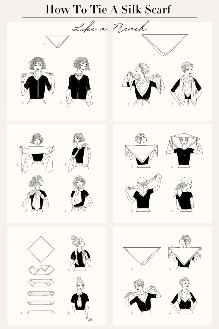 how to tie a silk scarf like a french woman Gentlewoman Style Outfits, Scarf Tips, How To Tie A Scarf Like A Parisian, How To Style Hermes Scarf, Silk Scarf Tie, How To Tie A Silk Scarf, How To Wear A Silk Scarf Outfits, Silk Scarf Aesthetic, Hermes Scarf How To Wear