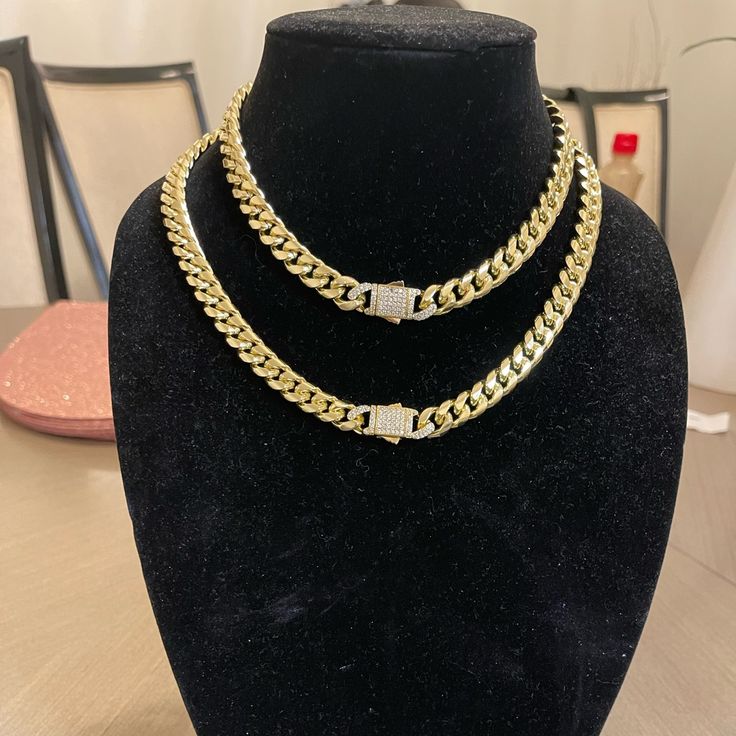 Monaco Necklace Gold Plated 16 And 18inches Expensive Gold Necklace, Gold Necklace Chunky, Cash Indian, Betty Boop Jewelry, Gold Chain Women, Money Images Cash Indian, Real Gold Necklace, Real Gold Chains, Money Images