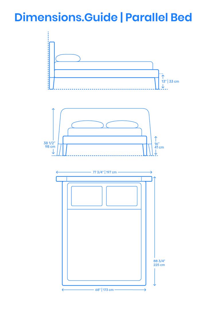 the dimensions guide for a bed