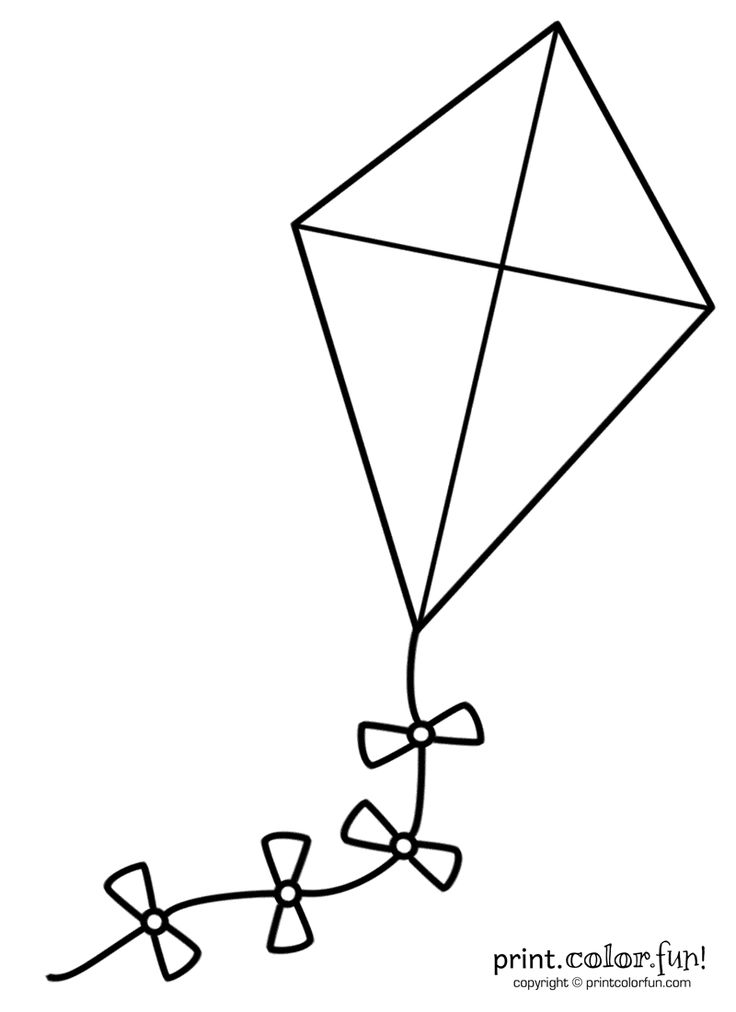 a kite flying in the sky with a string attached to it's tail and two strings