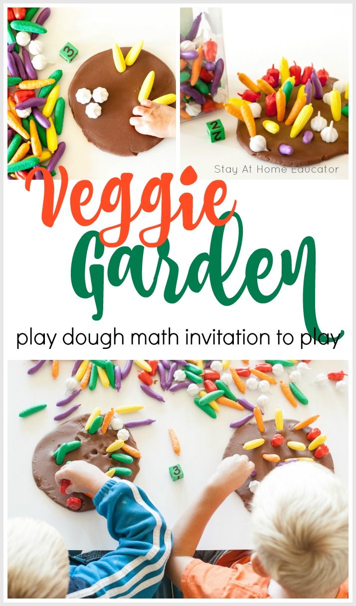 a collage of images with the words reggie garden play dough and sprinkles