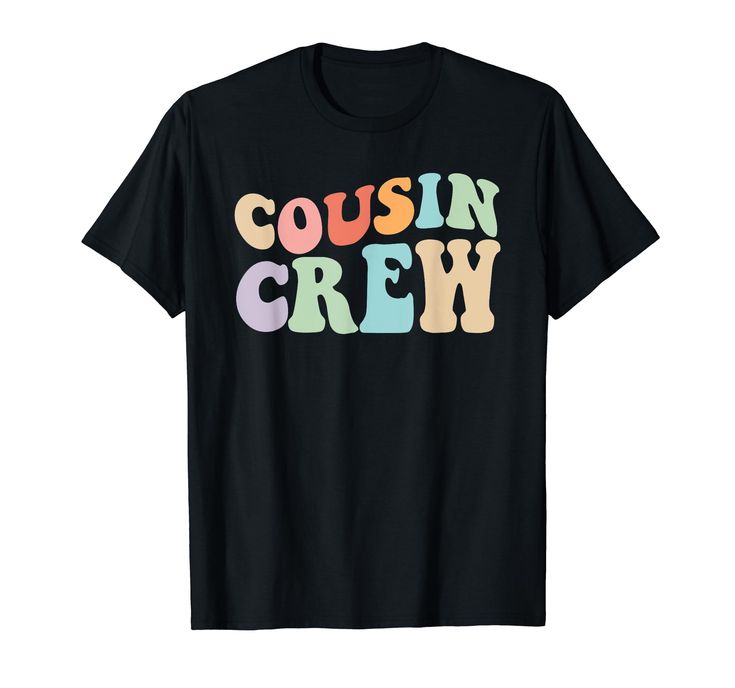 PRICES MAY VARY. Cousin Crew Design for Cousin Vacation Trip or cousin's reunion, Cute Vintage Colors, and trendy wave design. Great for cousins getaway. Cute Graphics for Christmas Cousin Crew Family Picture. Lightweight, Classic fit, Double-needle sleeve and bottom hem Cousin Vacation Shirts, Cousin Beach Shirts, Cousin Sayings, Cousin Crew Svg Free, Cousin Crew Vacation Shirts, Cousin Crew Cricut Shirts, Cousin Vacation, Matching Family T Shirts, Cousin Birthday