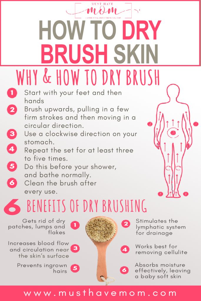 5 Benefits of Dry Brushing (And Why You Should Be Doing It!) - Must Have Mom Dry Brushing Before And After, Dry Brushing Benefits, Dry Brushing Technique, Easy Routine, Benefits Of Dry Brushing, Cystic Acne Remedies, Medical Esthetician, Dry Brushing Skin, Simple Routine