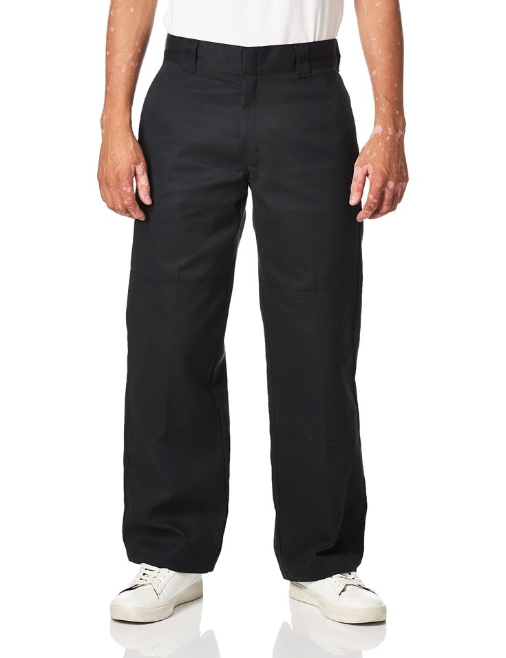 PRICES MAY VARY. Sits at waist with a generous fit in seat and thigh; straight leg Reinforced knees 8.5 oz. Heavyweight Twill, 65% Polyester/35% Cotton Easy-care stain resistant, Wrinkle resistant Sturdy metal hook-and-bar closure secures waistband Best Work Pants, Safety Clothing, Work Pants, Workout Pants, Work Wear, Top Styles, Fashion Branding, Straight Leg, Loose Fitting