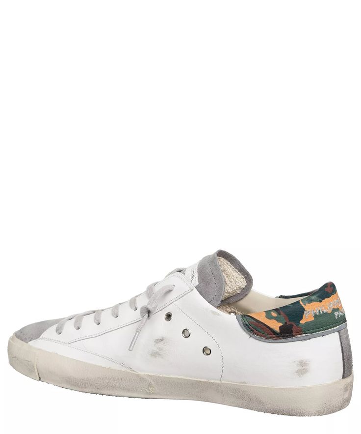 Philippe Model sneakers men prsx PRLU-VCT1 Veau Camoutache - Blanc Vert shoes | eBay Vert Shoes, Philippe Model, Sneakers