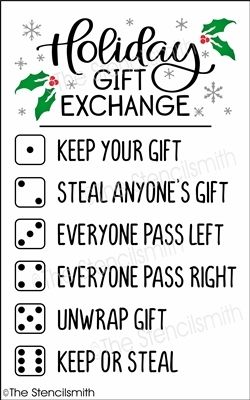 the holiday gift exchange is shown with instructions for how to get it and where to put it