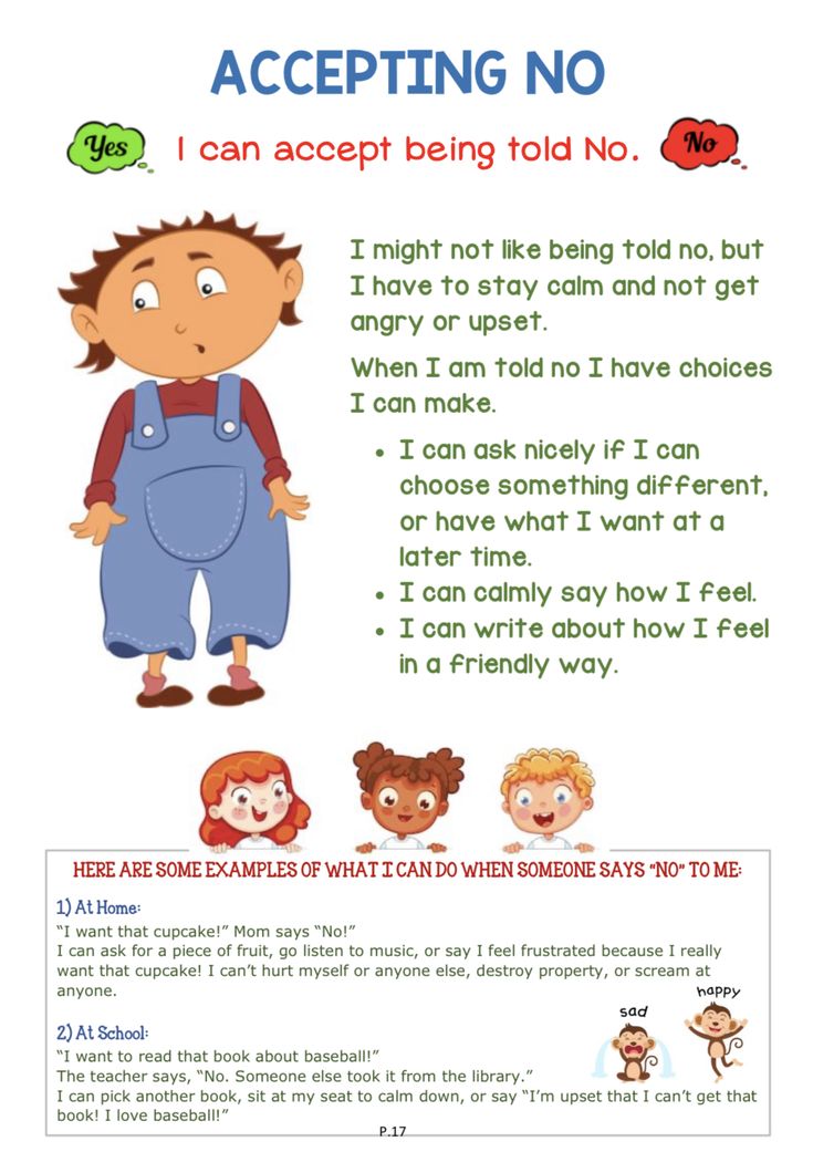 a poster with the words accepting no and an image of a child in overalls