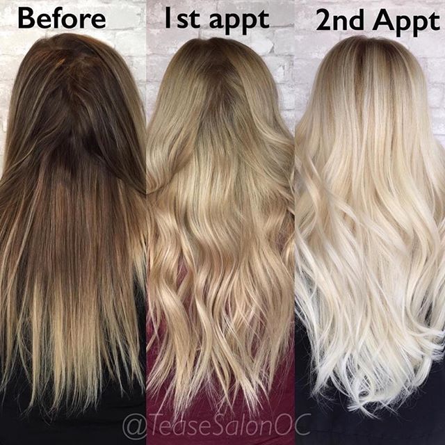 While one session blonding transformations are completely possible using Olaplex...overall it's your judgement as a stylist and the starting integrity of your client's hair that dictates your results. If you don't have hours and in some cases an entire day to devote to the process...lightening gradually is definitely the way to go! Not only can you use Olaplex during the appointment but you can send your client home with #3 to additionally strengthen their hair for the next session ✨ @Colorb... Hair Projects, Colored Hair Tips, Diy Hair Color, Hair Advice, Platinum Blonde Hair, Instagram Search, Bleached Hair, Hair Inspo Color, Light Hair