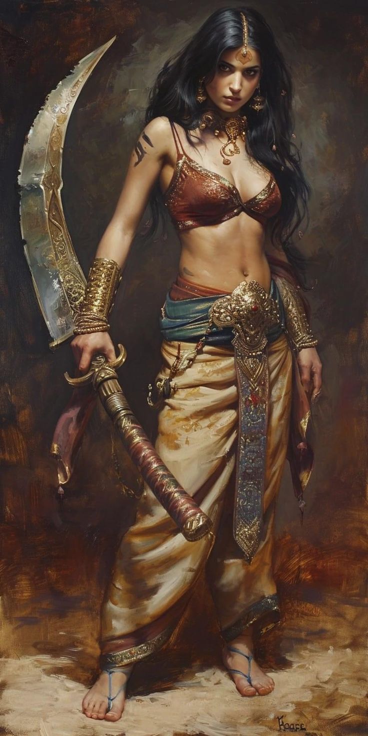 Barbarian Woman, Indian Women Painting, Boris Vallejo, Female Fighter, Warrior Queen, 다크 판타지, Warrior Girl, Fantasy Warrior, Arte Fantasy