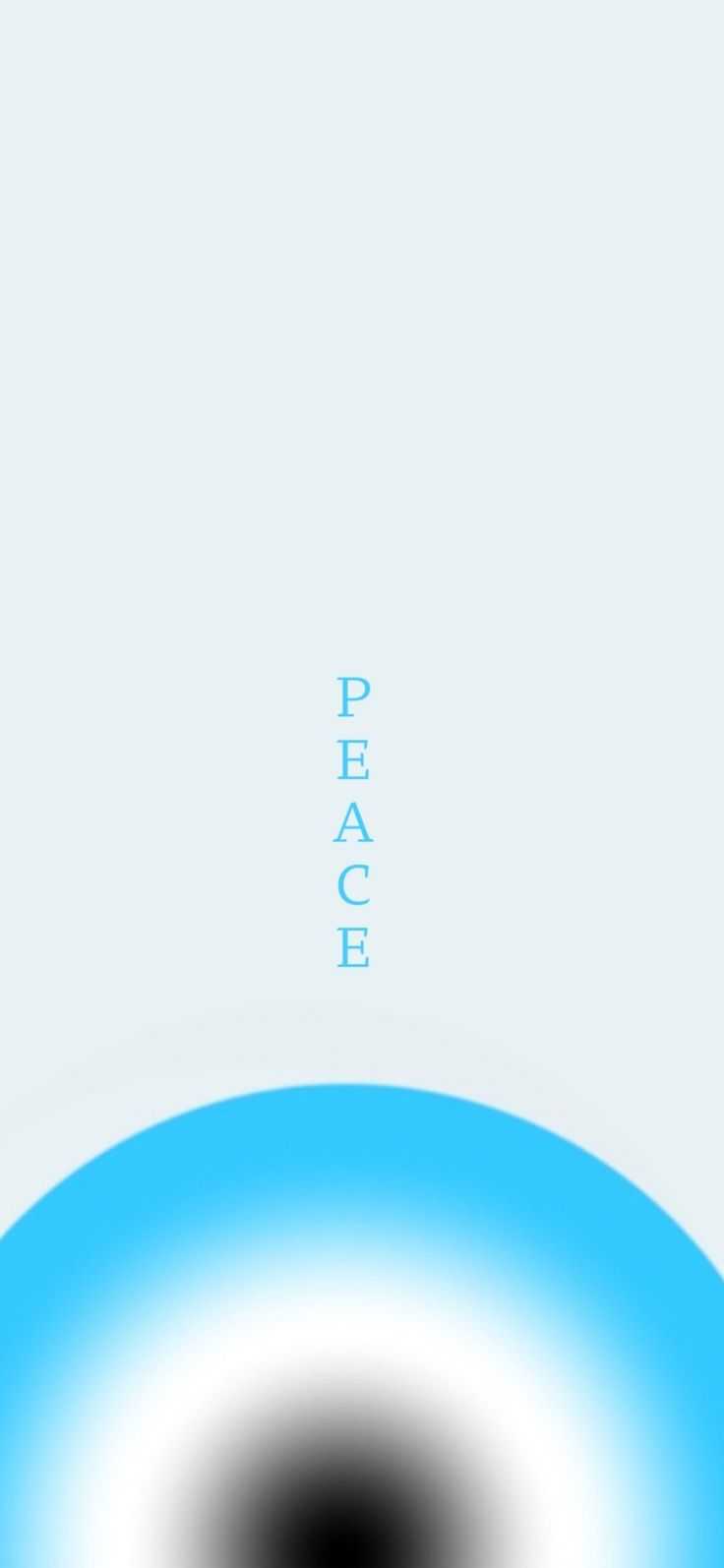 an abstract blue and white background with the words peace