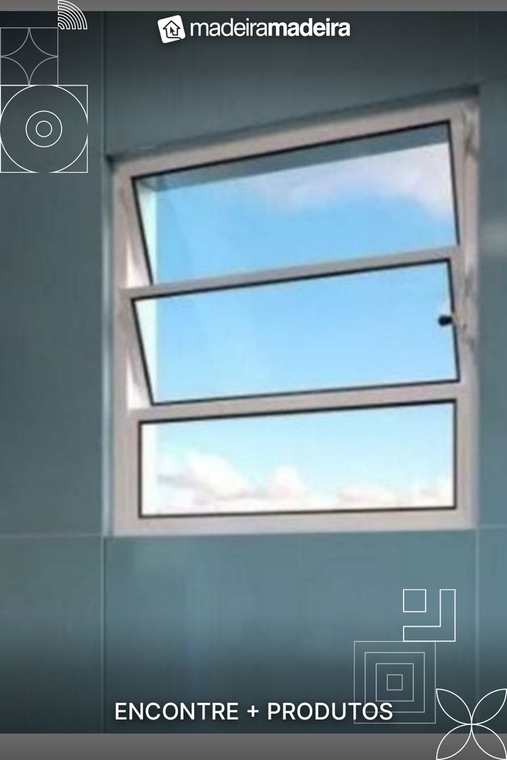 an image of a window with sky in the background