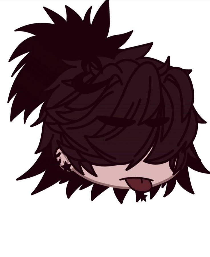 Gacha Club Black Hair